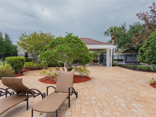 12408 Country White Cir, Tampa, FL 33635 - view of patio featuring fence