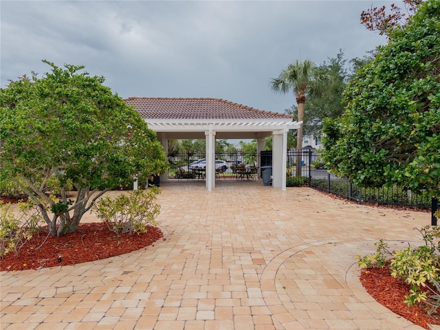 12408 Country White Cir, Tampa, FL 33635 - view of patio / terrace featuring fence