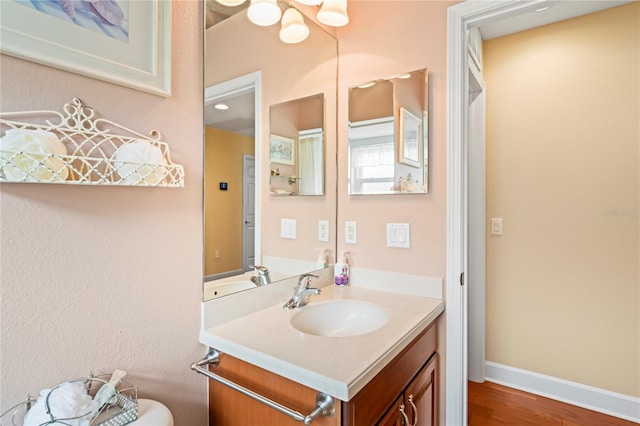 12071 Wexford Blvd, Spring Hill, FL 34609 - bathroom featuring vanity and wood finished floors