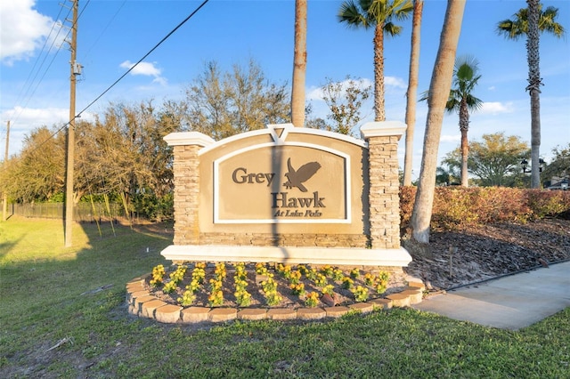 15413 Azra Dr, Odessa, FL 33556 - community / neighborhood sign with a yard