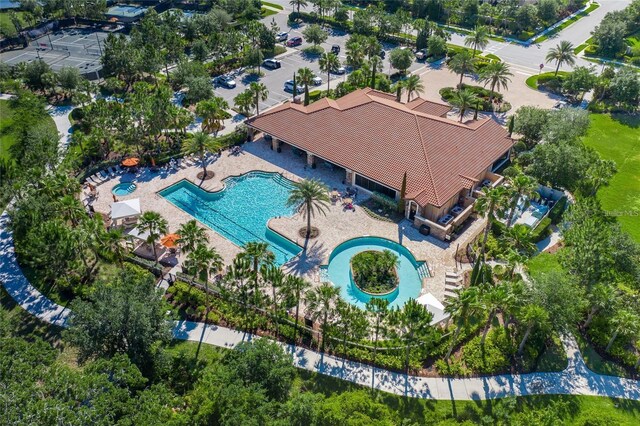 11611 Callisia Dr, Odessa, FL 33556 - view from above of property with a pool area