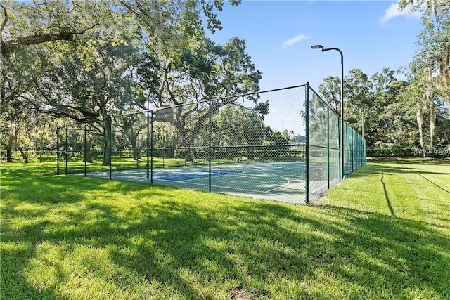 view of tennis court