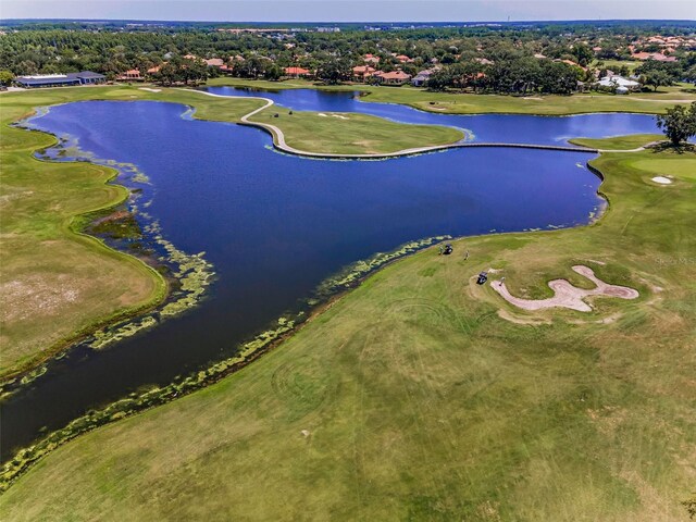 9933 Milano Dr, Trinity, FL 34655 - drone / aerial view of a large body of water and a golf course