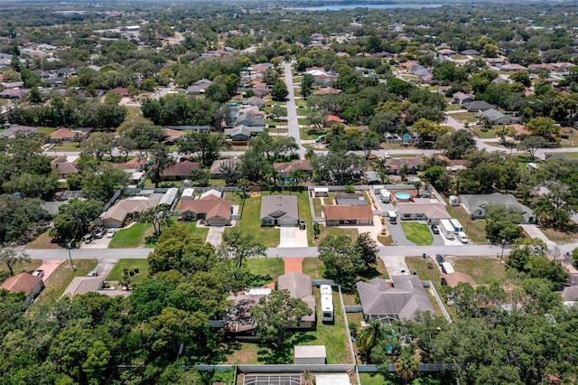 aerial view of residential area