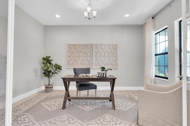 3767 Dragonfly Trl, Odessa, FL 33556 - office space featuring recessed lighting and baseboards