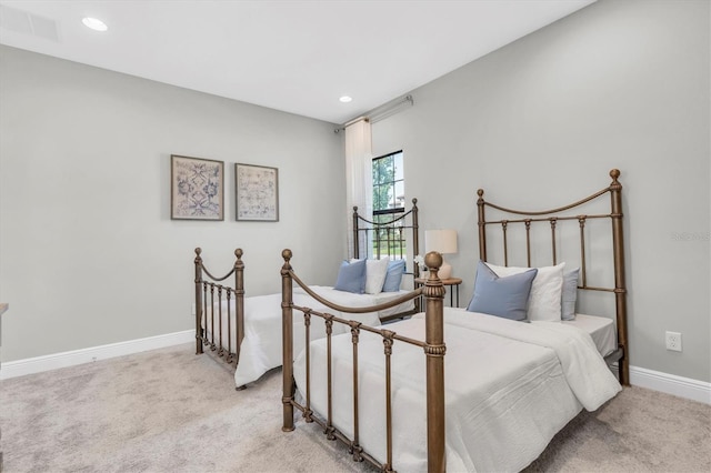 3767 Dragonfly Trl, Odessa, FL 33556 - bedroom featuring light colored carpet, baseboards, and recessed lighting