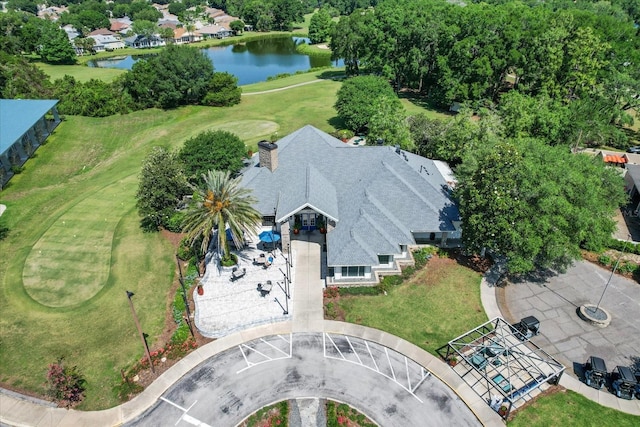 8596 SW 108th Place Rd, Ocala, FL 34481 - aerial view of property and surrounding area featuring a nearby body of water and a golf course