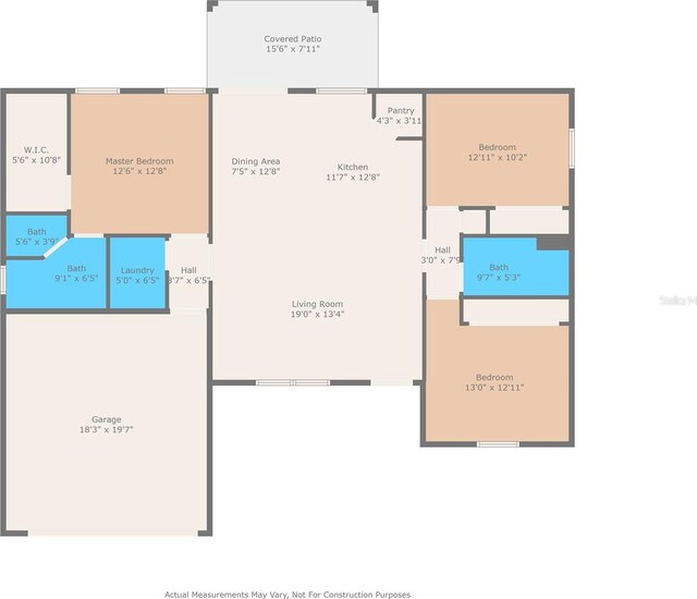 8792 N Sandree Dr, Dunnellon, FL 34434 - property floor plan