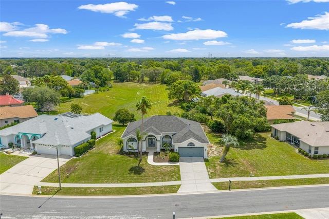aerial perspective of suburban area