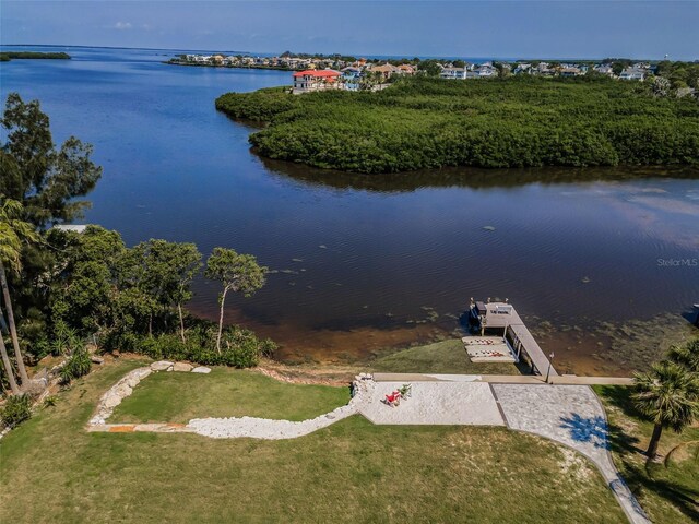 1620 Sea Breeze Dr, Tarpon Springs, FL 34689 - drone / aerial view of a nearby body of water
