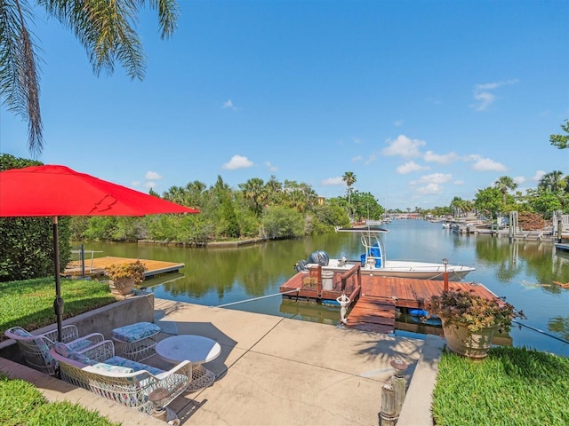 4292 Tahiti Dr, Hernando Beach, FL 34607 - dock area with a water view