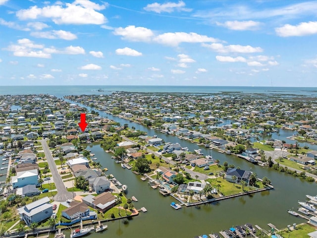 4292 Tahiti Dr, Hernando Beach, FL 34607 - aerial perspective of suburban area featuring a nearby body of water