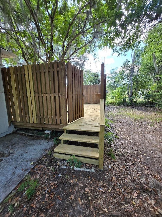 2827 SE 2nd St, Ocala, FL 34471 - wooden terrace featuring fence