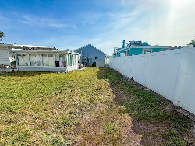 13228 3rd St E, Madeira Beach, FL 33708 - view of yard featuring a sunroom