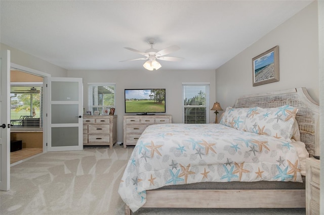 1105 Flora Vista St, New Port Richey, FL 34655 - carpeted bedroom with ceiling fan