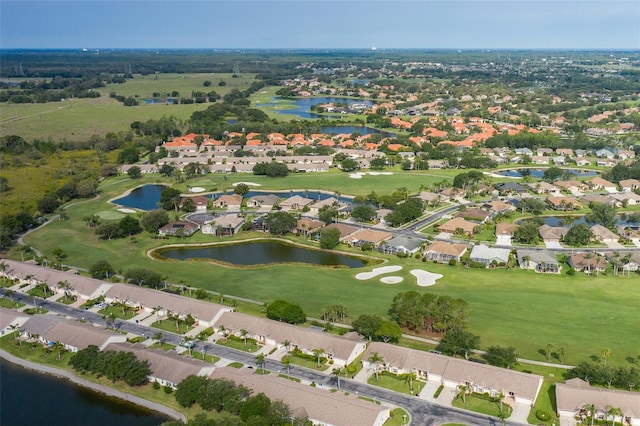 1105 Flora Vista St, New Port Richey, FL 34655 - aerial view of property's location featuring nearby suburban area, a large body of water, and a local golf course