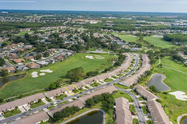 1105 Flora Vista St, New Port Richey, FL 34655 - aerial overview of property's location featuring a golf club, a nearby body of water, and nearby suburban area