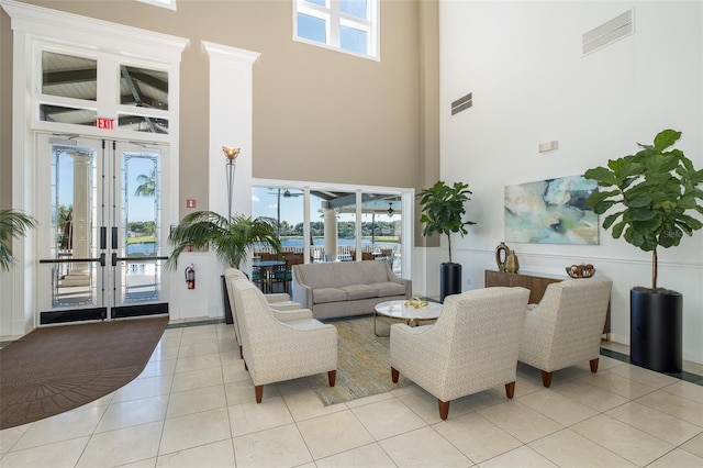 1105 Flora Vista St, New Port Richey, FL 34655 - community lobby with a high ceiling