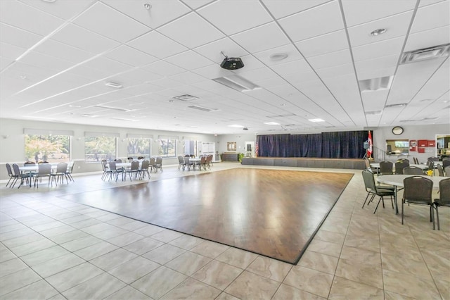 11308 Mollymawk Ct, New Port Richey, FL 34654 - misc room featuring tile patterned floors and a paneled ceiling