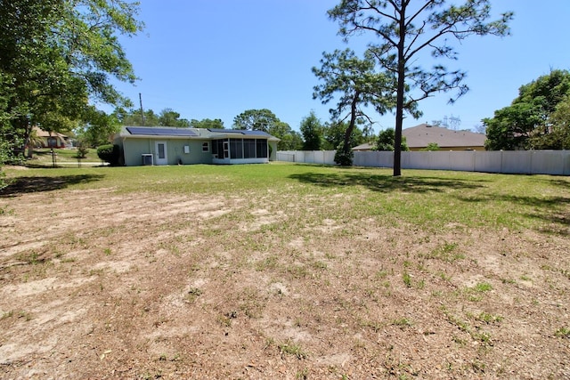 13180 Lawrence St, Spring Hill, FL 34609 - view of yard with a sunroom
