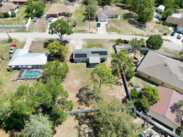 13180 Lawrence St, Spring Hill, FL 34609 - aerial view of residential area featuring a pool area