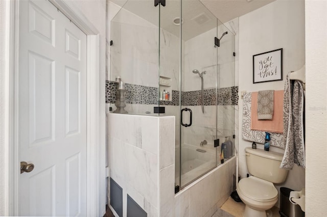 1108 Blackwater Dr, Wesley Chapel, FL 33543 - full bathroom with shower / bath combination with glass door and toilet