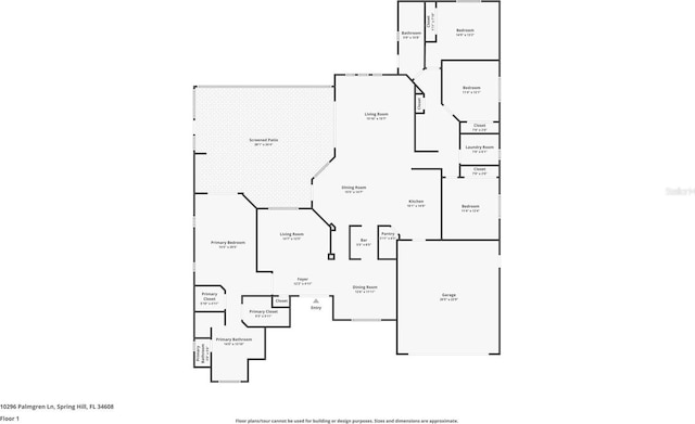 10296 Palmgren, Spring Hill, FL 34608 - room layout