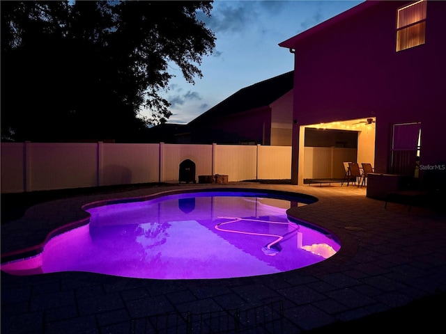 9808 Riverchase Dr, New Port Richey, FL 34655 - view of swimming pool with a fenced backyard and a patio area