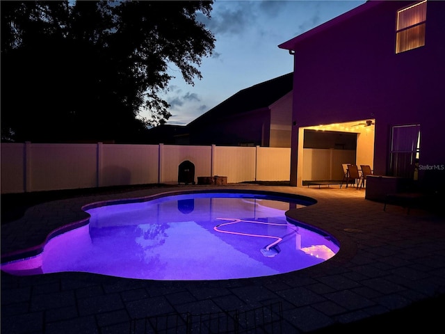 9808 Riverchase Dr, New Port Richey, FL 34655 - view of pool featuring a fenced backyard and a patio