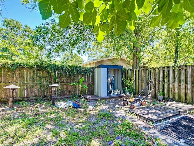 view of fenced backyard