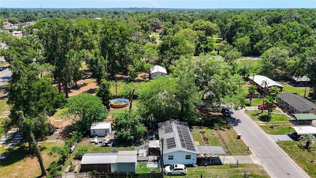 drone / aerial view of a forest