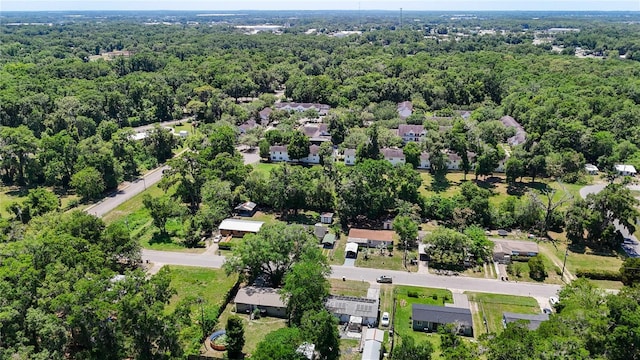 aerial view of a forest