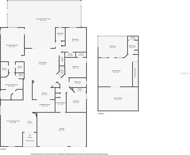 3243 Stonegate Falls Dr, Land O Lakes, FL 34638 - floor plan / room layout