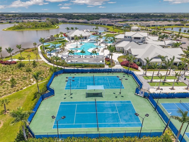8431 Ocean Tides Cv, Parrish, FL 34219 - bird's eye view of a nearby body of water and a pool