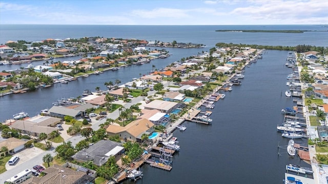 5340 Pilots Pl, New Port Richey, FL 34652 - aerial view of property and surrounding area with a large body of water and nearby suburban area