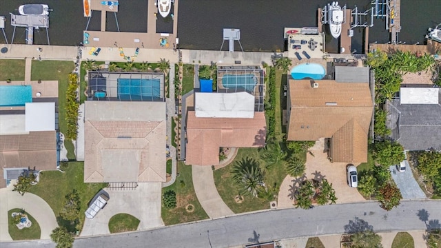 5340 Pilots Pl, New Port Richey, FL 34652 - aerial view of property's location featuring a pool area