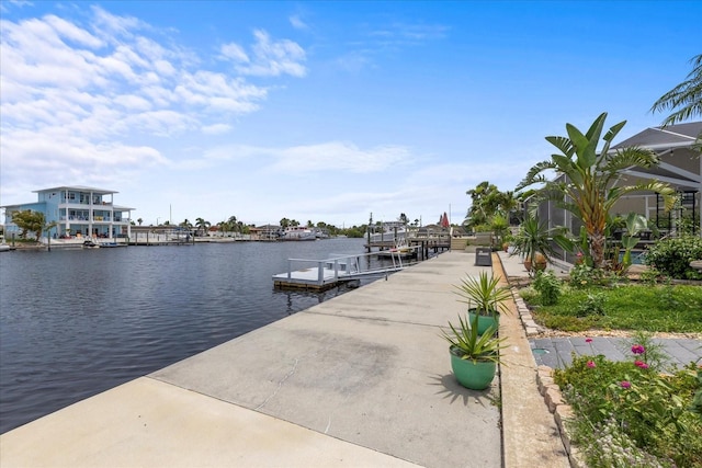 5340 Pilots Pl, New Port Richey, FL 34652 - dock area featuring a water view