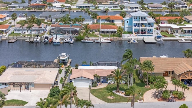 5340 Pilots Pl, New Port Richey, FL 34652 - aerial view of residential area featuring a nearby body of water