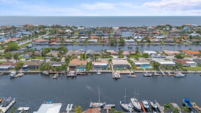 5340 Pilots Pl, New Port Richey, FL 34652 - aerial view of residential area featuring a large body of water