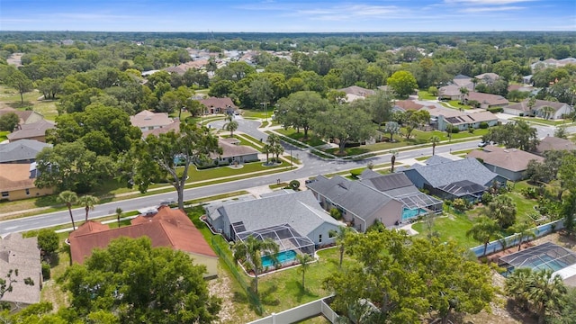 aerial view of residential area