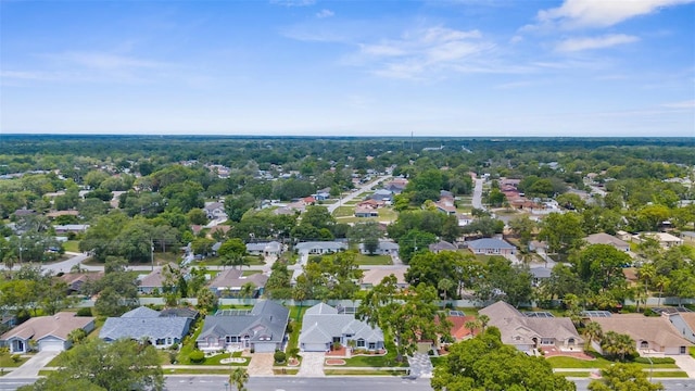 aerial view of residential area