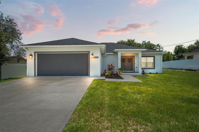 5328 Baldock Ave, Spring Hill, FL 34608 - ranch-style house featuring driveway, an attached garage, and stucco siding