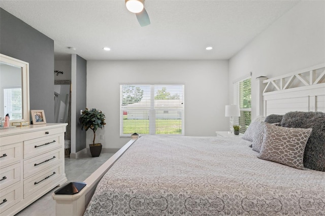 5328 Baldock Ave, Spring Hill, FL 34608 - bedroom with recessed lighting and a ceiling fan
