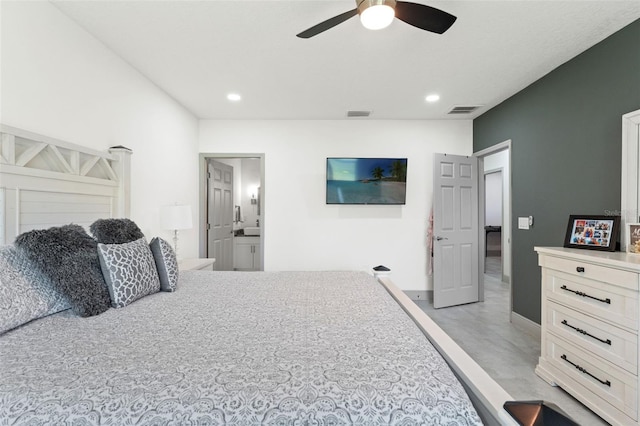 5328 Baldock Ave, Spring Hill, FL 34608 - bedroom featuring recessed lighting and ceiling fan