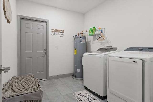 5328 Baldock Ave, Spring Hill, FL 34608 - laundry room with water heater and washing machine and clothes dryer