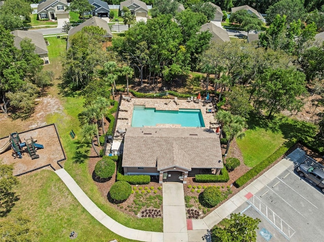 12055 Colony Lakes Blvd, New Port Richey, FL 34654 - bird's eye view of a pool area
