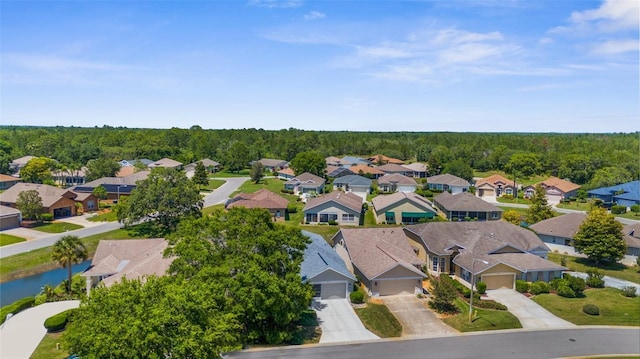 9407 Burnam Dr, Weeki Wachee, FL 34613 - aerial view of residential area featuring a heavily wooded area