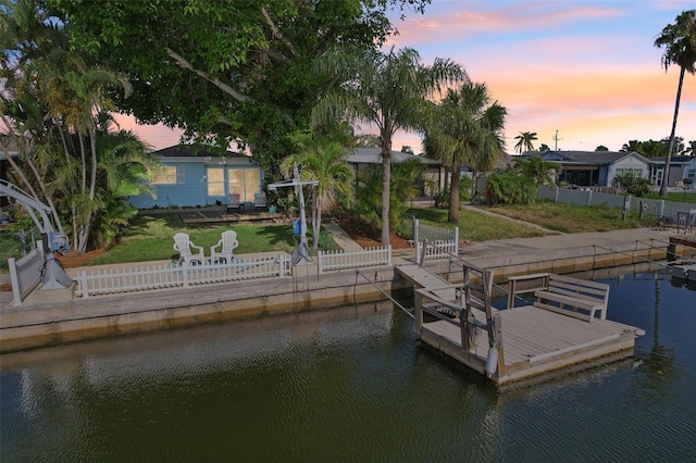 4942 Blue Heron Dr, New Port Richey, FL 34652 - dock featuring a water view