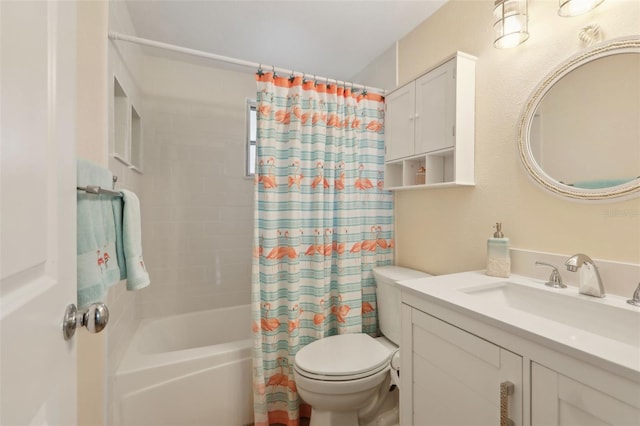 4942 Blue Heron Dr, New Port Richey, FL 34652 - full bathroom with vanity, shower / bath combo, and toilet