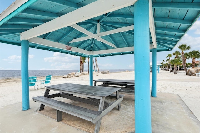 4942 Blue Heron Dr, New Port Richey, FL 34652 - surrounding community with view of water and beach and a gazebo